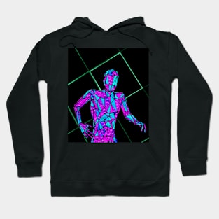 Polygonal man Hoodie